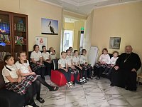 Встреча с духовными ценностями: мультфильм и беседа с отцом Димитрием